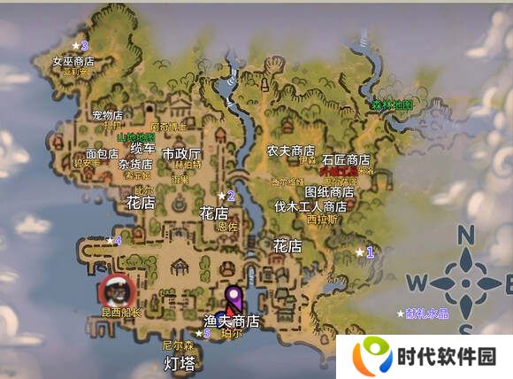 露玛岛地图坐标总汇   全区域宝箱