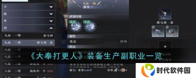 大奉打更人手游副职业哪个好 6大副职业分析推荐图片1
