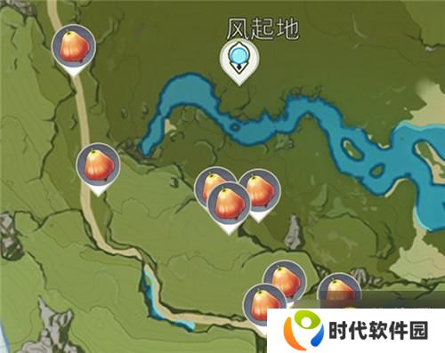 《原神》日落果刷新点