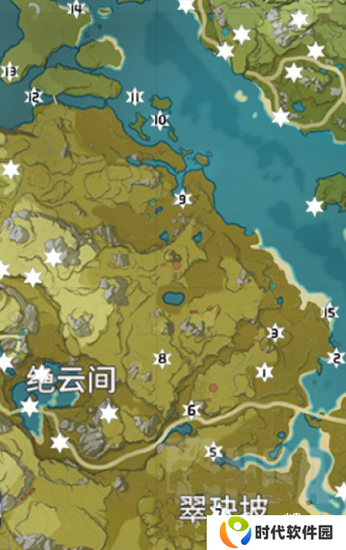 原神手游翠玦坡岩神瞳位置介绍